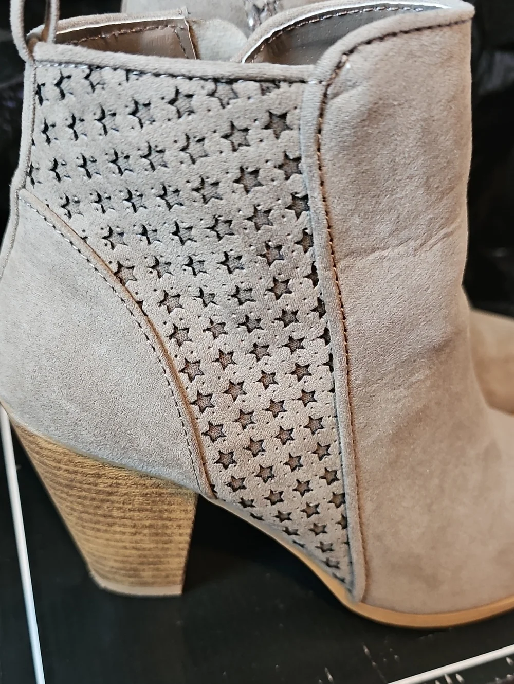 Star Detail Ankle Boots